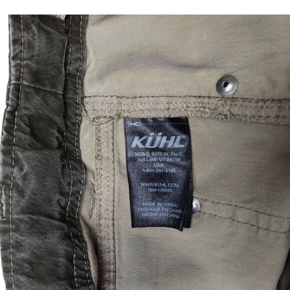 Kuhl Boys Revolvr Adjustable Waist Cargo Pants L [14-16] Green Gorpcore  Utility - Picture 11 of 13